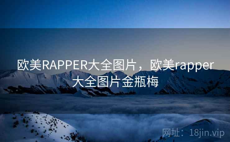 欧美RAPPER大全图片，欧美rapper大全图片金瓶梅