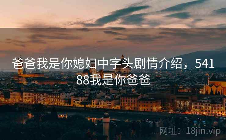 爸爸我是你媳妇中字头剧情介绍，54188我是你爸爸